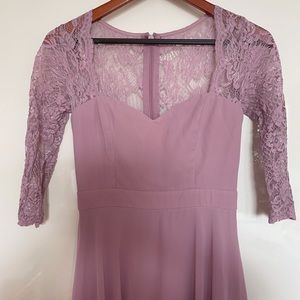 Lavender lace maxi dress from lulus!
